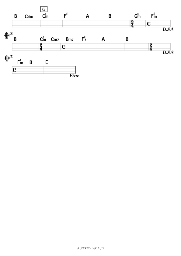 クリスマスソング Back Number コード進行さくら