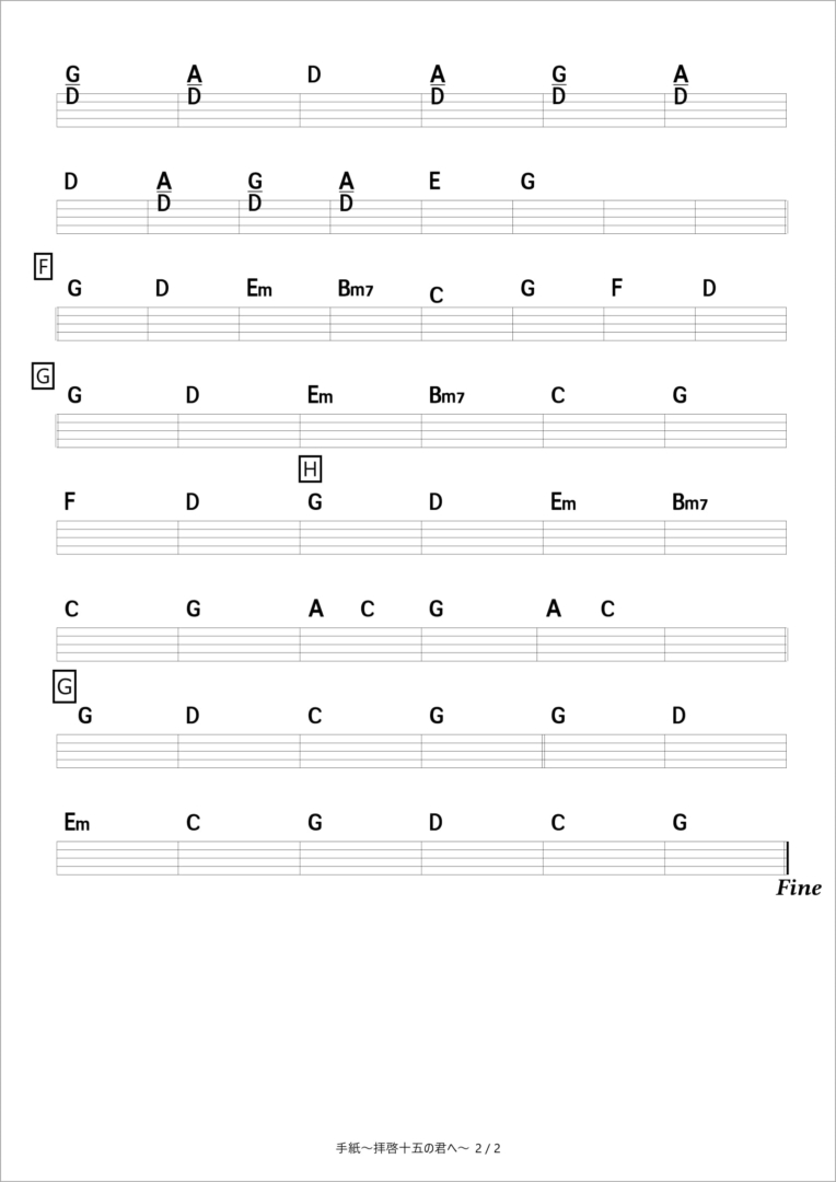 手紙〜拝啓十五の君へ〜　　capo 1