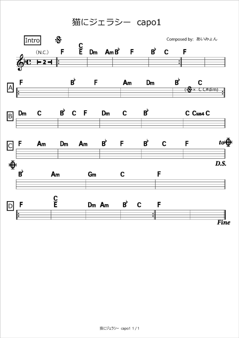 猫にジェラシー　capo1